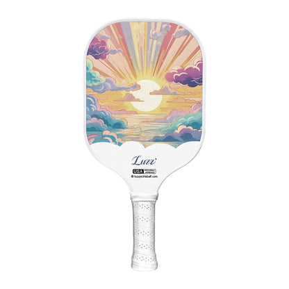 Luzz Carbon Fiber Pickleball Paddles(16mm) Sandblasted Surface USAPA Approved T700 Pickle Ball Rackets for All Skill Level