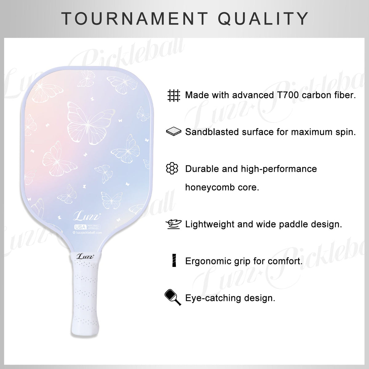 Luzz Butterfly Original Paddle - Luzzpickleball