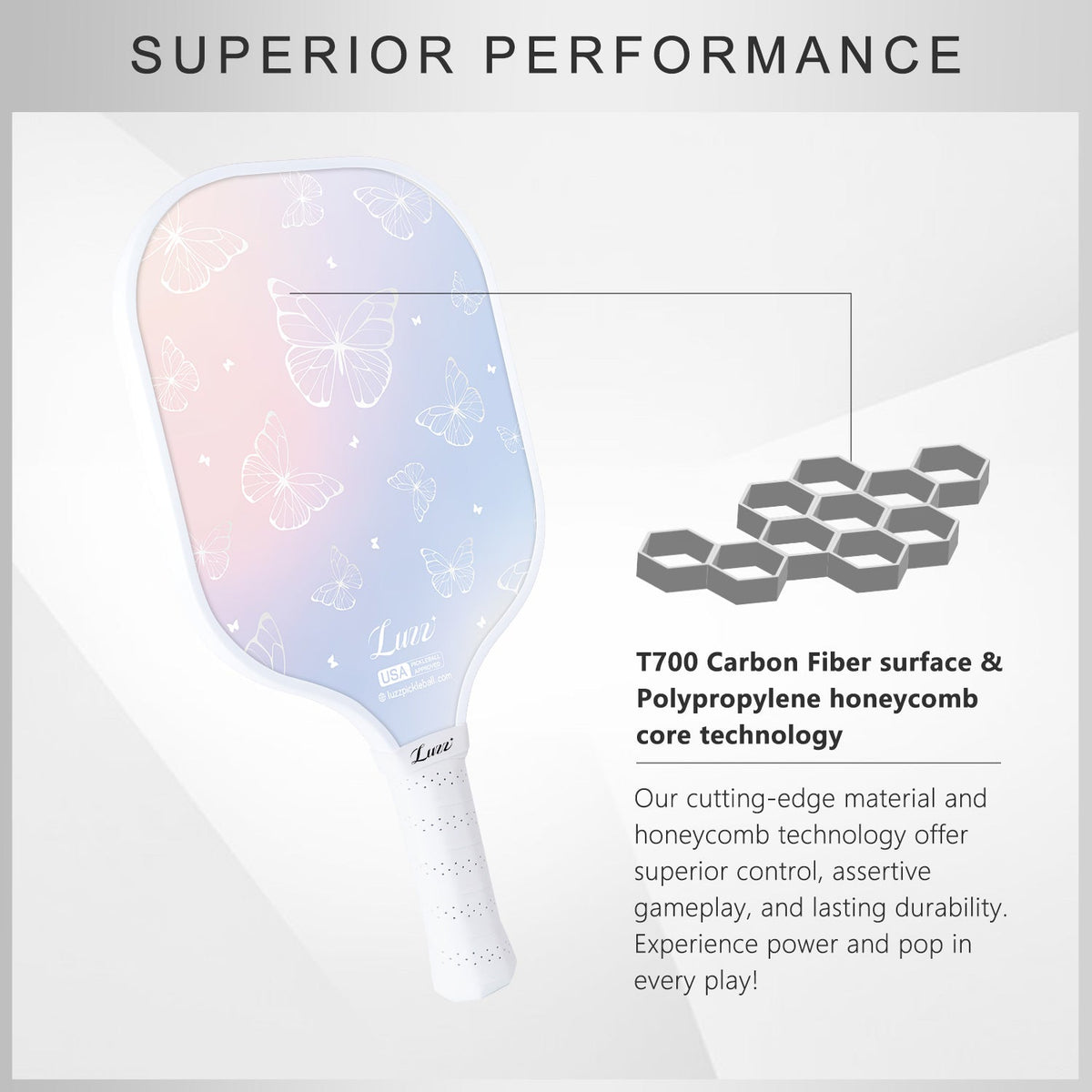 Luzz Butterfly Original Paddle - Luzzpickleball
