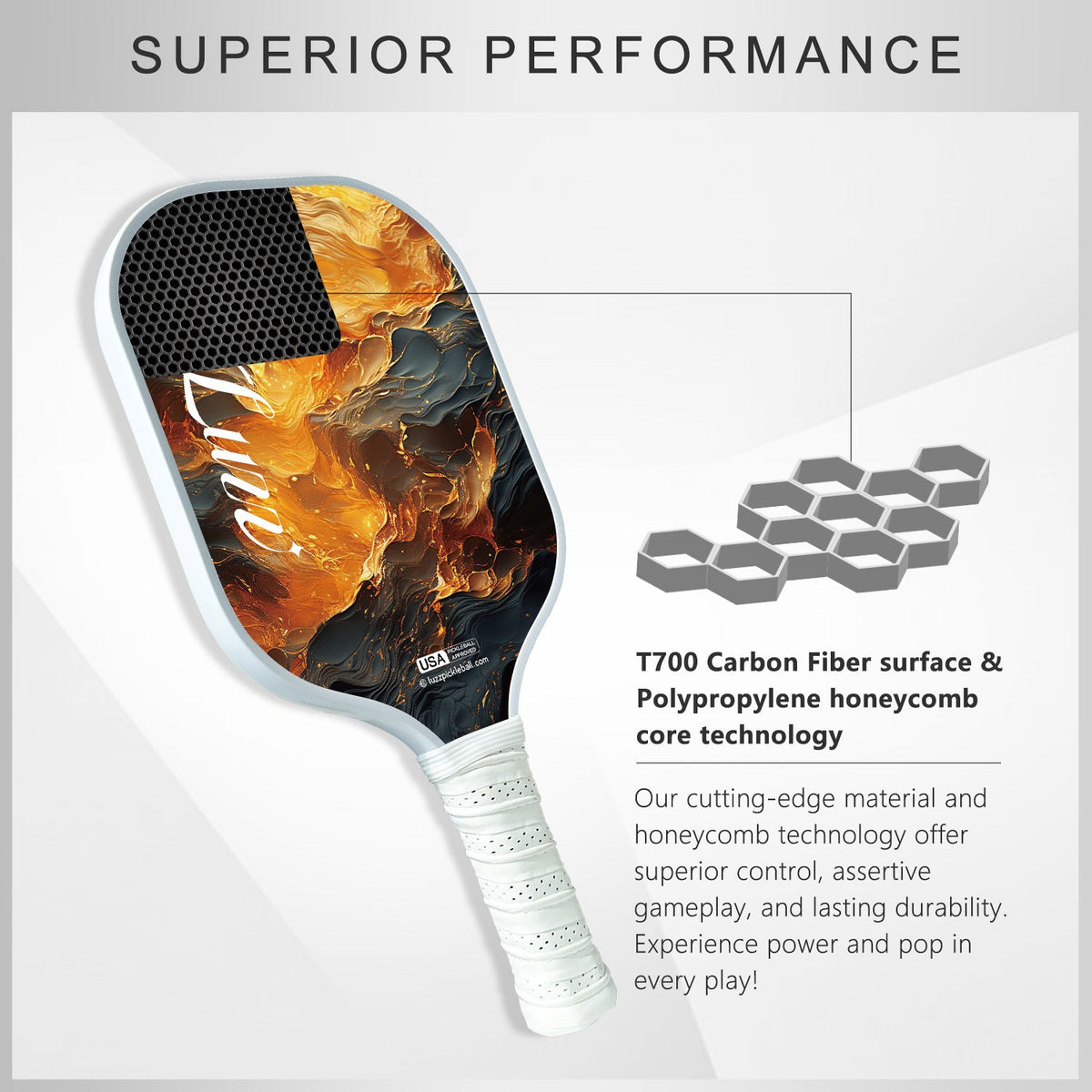 Luzz Dragon Original Paddle - Luzzpickleball
