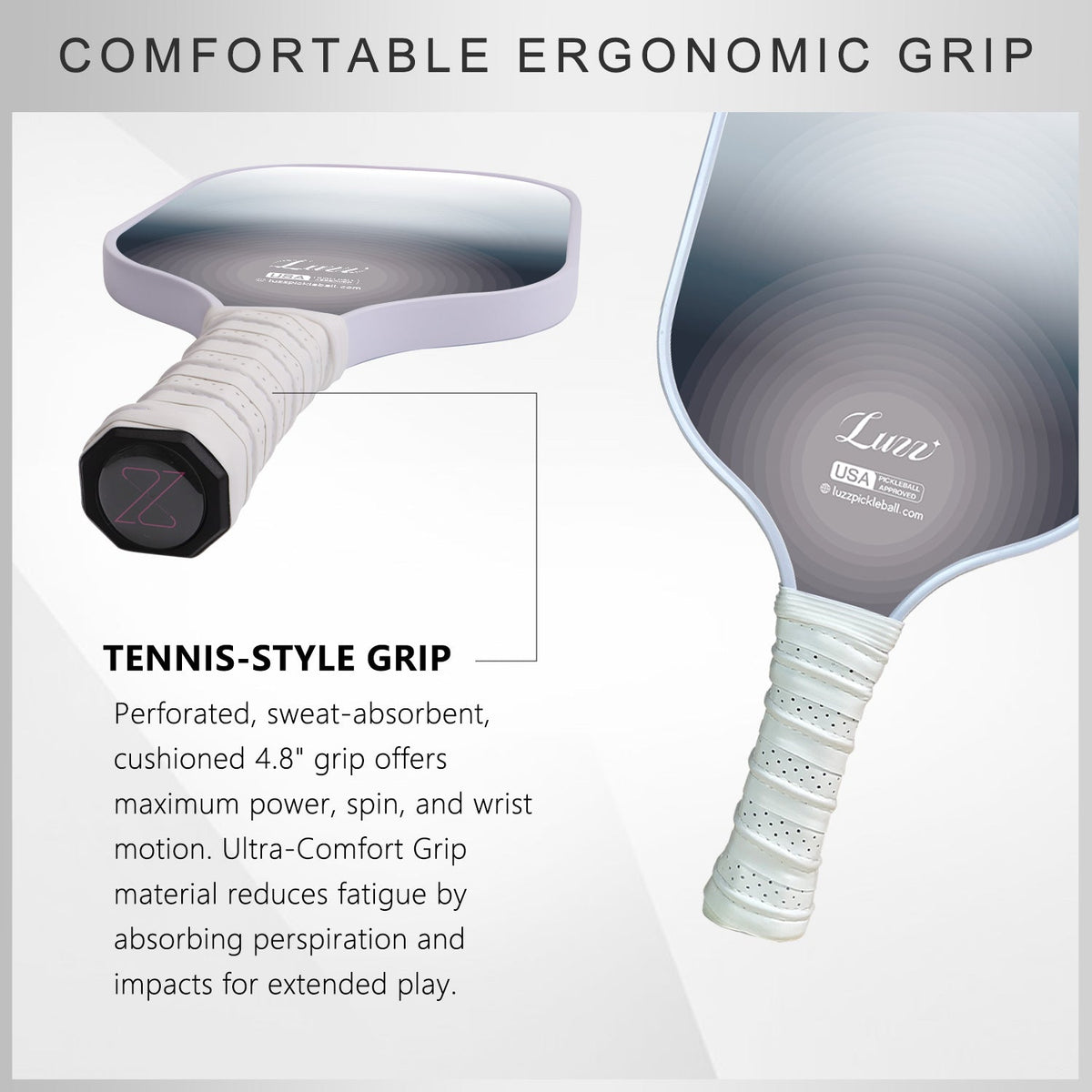 Luzz Fog Original Paddle -Upgraded Sandblasted Surface(Maximizes Spin)-Luzzpickleball