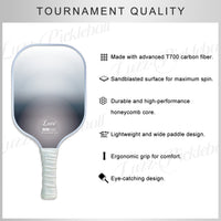 Luzz Fog Original Paddle -Upgraded Sandblasted Surface(Maximizes Spin)-Luzzpickleball