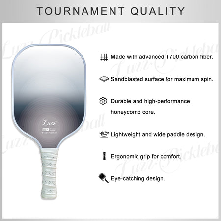 Luzz Fog Original Paddle -Upgraded Sandblasted Surface(Maximizes Spin)-Luzzpickleball