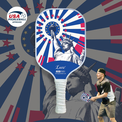 Luzz Freedom Original Paddle -Upgraded Sandblasted Surface(Maximizes Spin)-Luzzpickleball
