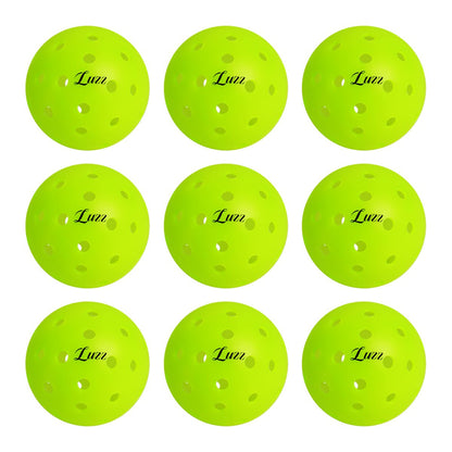 Luzz Gen1 Pickleball Set– 40-Hole Rotomolded Design, Wear-Resistant, Anti-Aging, Superior Rebound -9 Pcs-Luzzpickleball