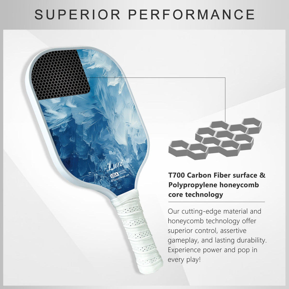 Luzz Ice Original Paddle - Luzzpickleball