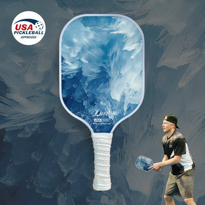 Luzz Ice Original Paddle -Upgraded Sandblasted Surface(Maximizes Spin)-Luzzpickleball