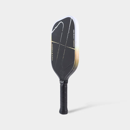 Luzz Inferno2 M1 Dawn standing upright at an angled side view, with a black face, gradient edge, and black handle