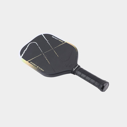 Luzz Inferno2 M1 Dawn lying flat at an angle, with a black face, gradient edge, and black handle.