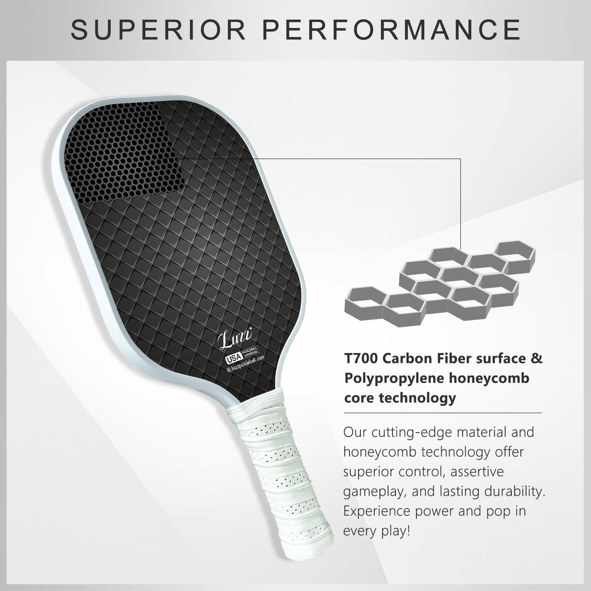 Luzz Infinity Paddles Set of 2 -Dark Set-Luzzpickleball