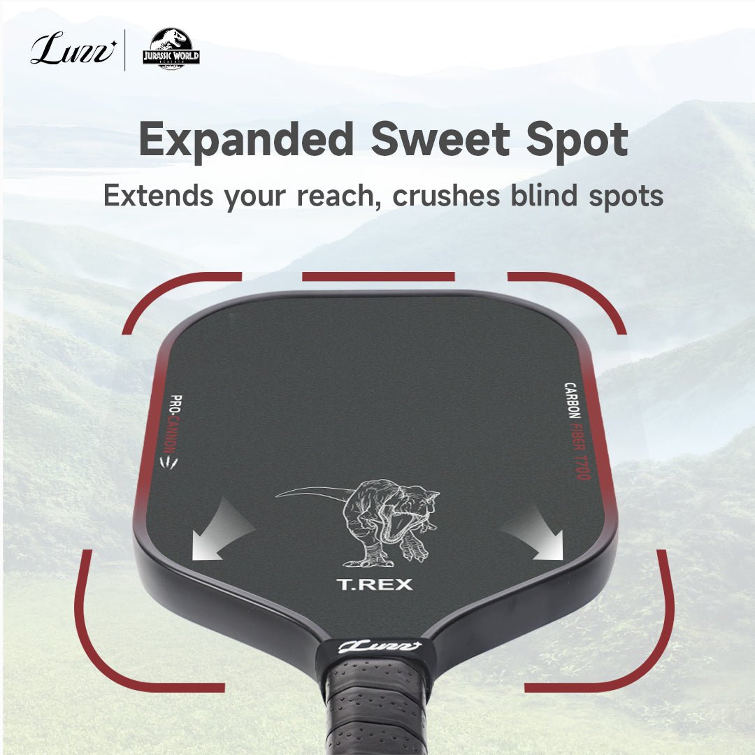 Luzzpickleball Jurassic Cannon Paddle T700 Carbon Friction Surface|Thermoformed