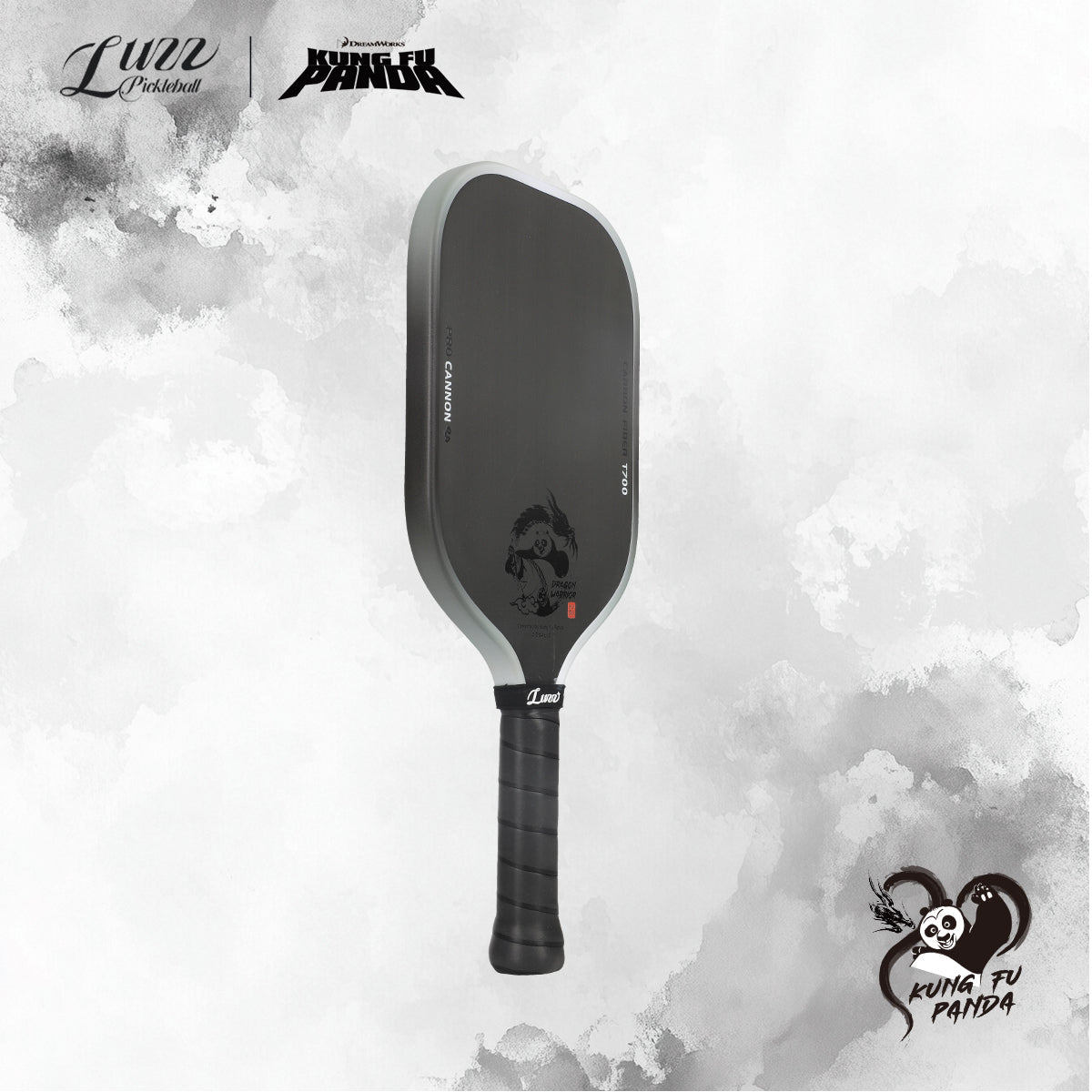 Luzzpickleball Kung Fu Panda Cannon T700 Carbon Friction Surface|Thermoformed