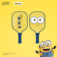 Luzzpickleball Minions Kids' T700 Carbon Fiber Pickleball Paddle - USAP Approved, Safe, Non-Toxic, Lightweight, Fun Design
