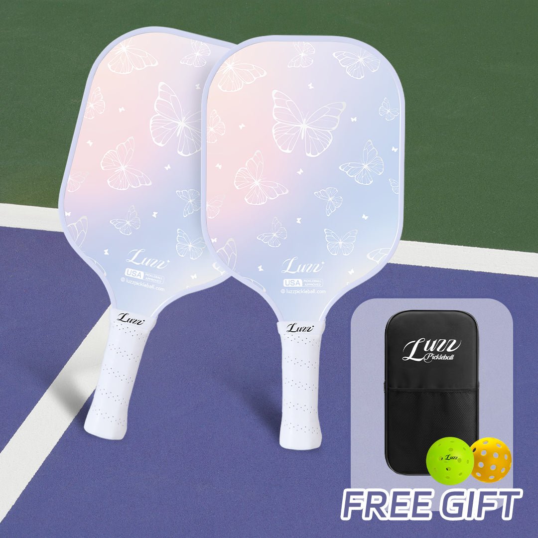 Luzz Original Paddle Set| Sandblasted -Butterfly-Luzzpickleball