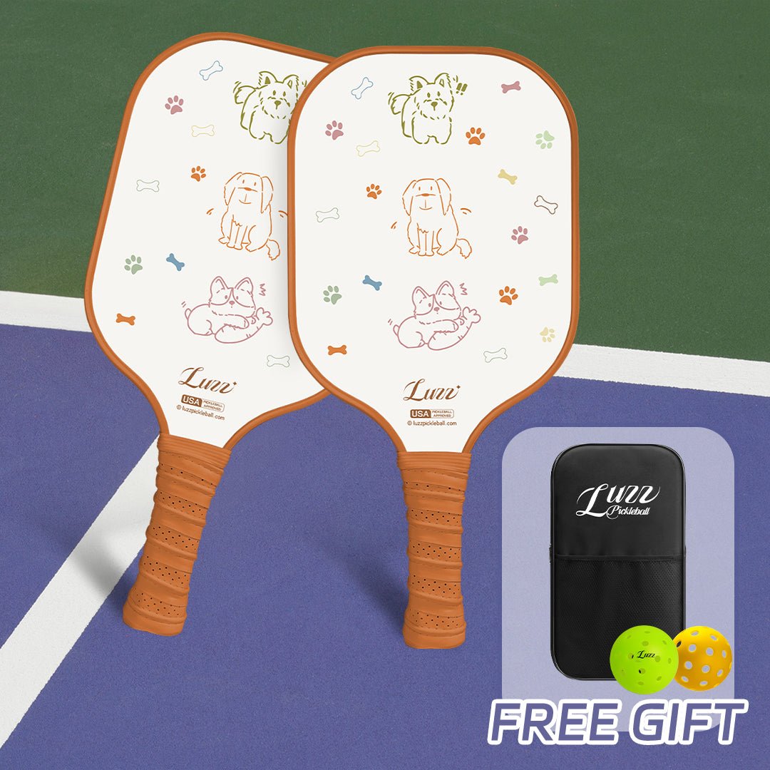 Luzz Original Paddle Set| Sandblasted -Puppy-Luzzpickleball