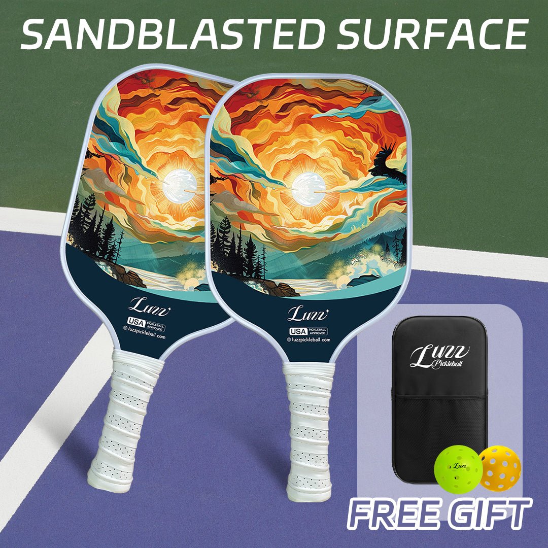 Luzz Original Paddle Set| Sandblasted -Sunset-Luzzpickleball