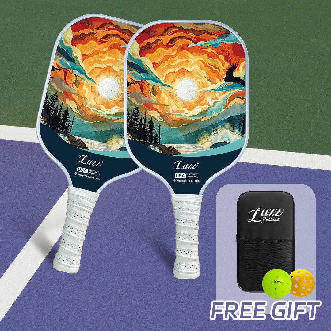 Luzz Original Paddle Set|Standard Surface -Sunset-Luzzpickleball