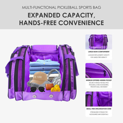 Luzz Outdoor Sports Pickleball Backpack -Royal Purple-Luzzpickleball