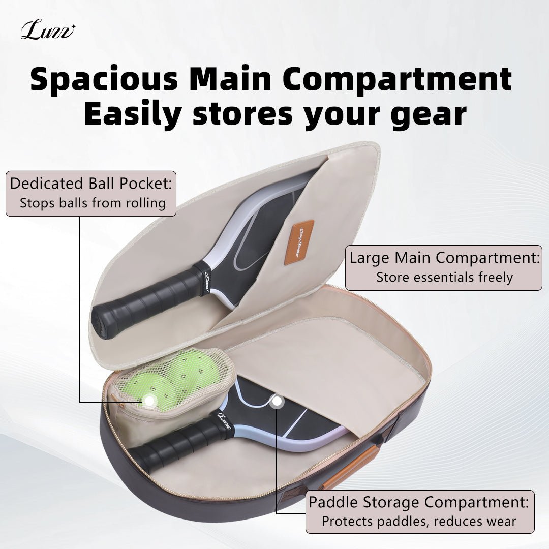 Luzz Pickleball Bag - Waterproof, Versatile, Spacious -Beige-Luzzpickleball