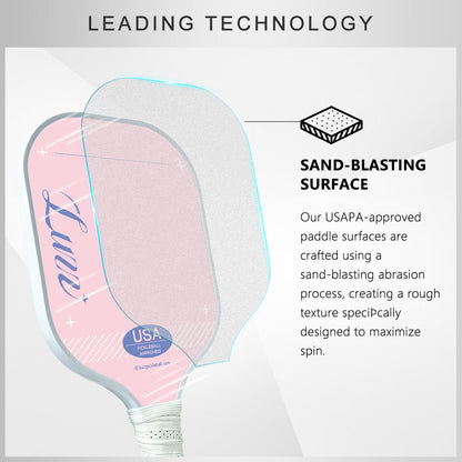 Luzz Pink Original Paddle - Luzzpickleball