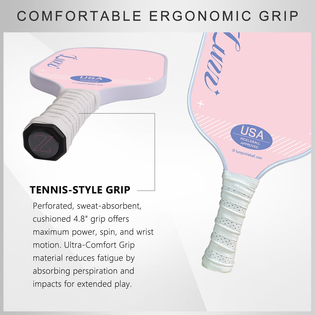 Luzz Pink Original Paddle - Luzzpickleball