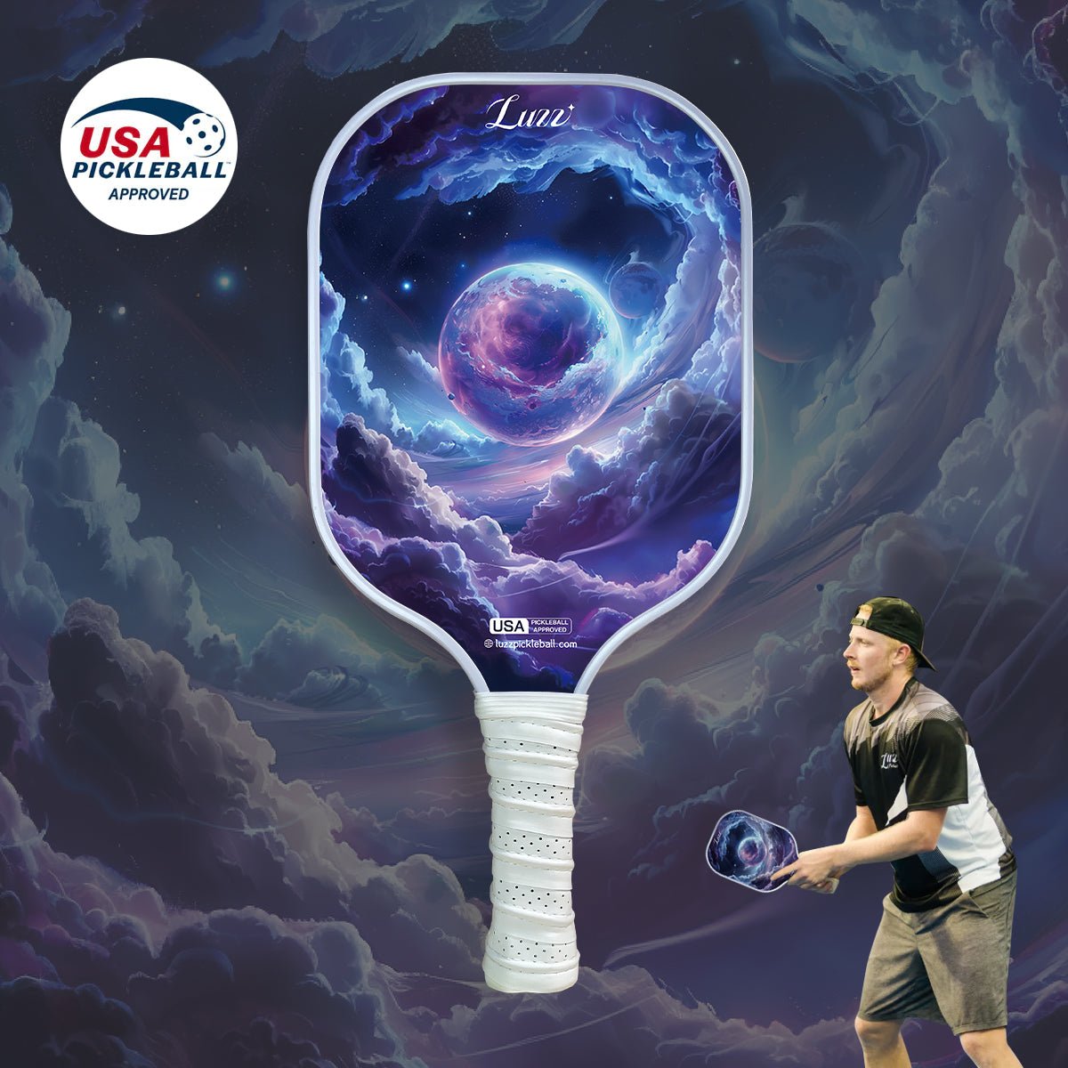Luzz PLANET Original Paddle -Upgraded Sandblasted Surface(Maximizes Spin)-Luzzpickleball