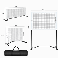 Luzz Portable adjustable length and height 3 meters indoor and outdoor mini portable DINK net - Luzzpickleball