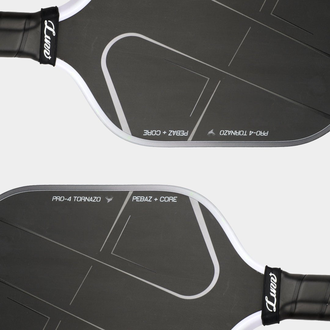 Luzzpickleball Pro 4 Tornazo Carbon Fiber Pickleball Paddle - Dual-Layer Core