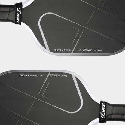 Luzzpickleball Pro 4 Tornazo Carbon Fiber Pickleball Paddle - Dual-Layer Core