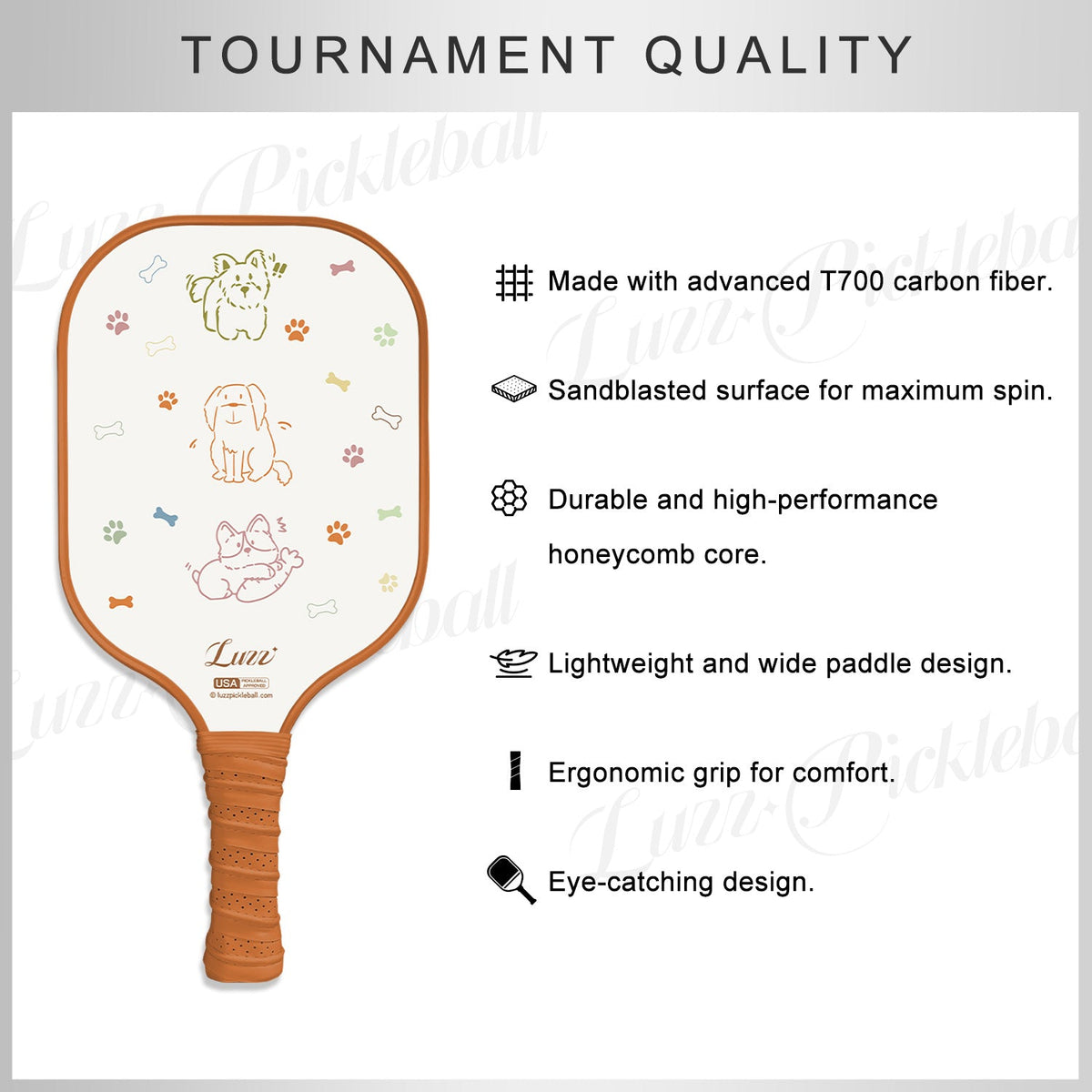 Luzz Puppy Original Paddle - Luzzpickleball