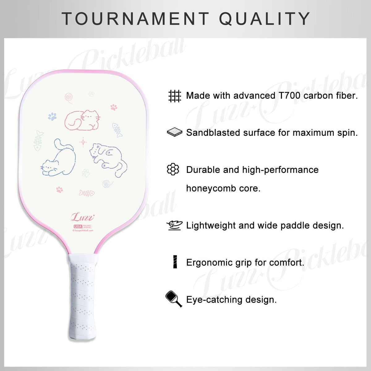 Luzz Purr Original Paddle - Luzzpickleball