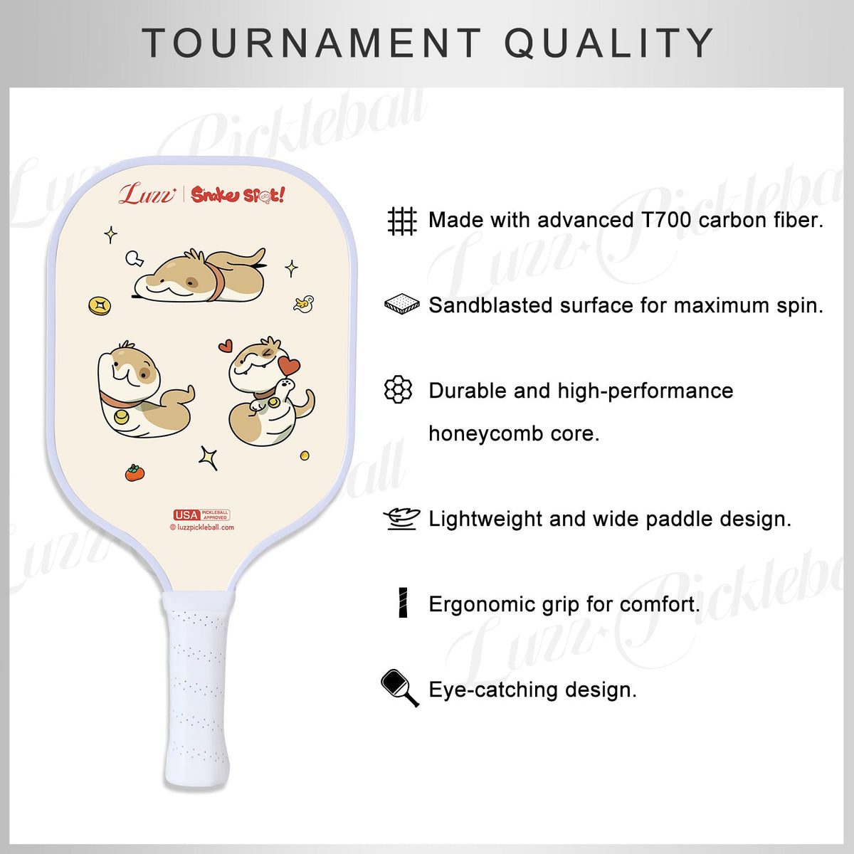 Luzz Snake spot Original Paddle - Luzzpickleball
