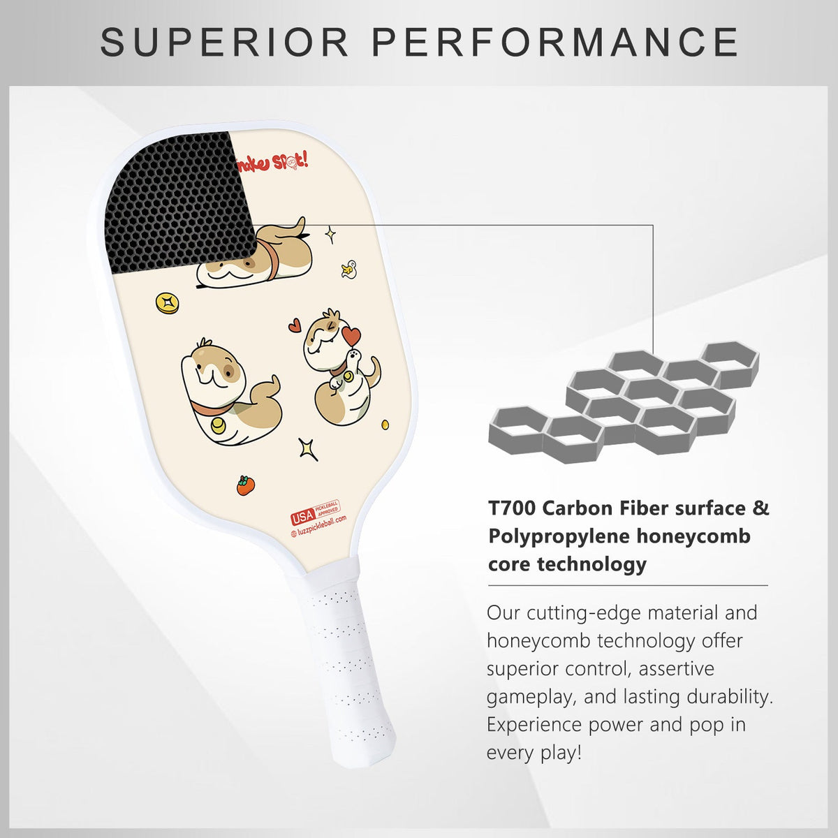 Luzz Snake spot Original Paddle - Luzzpickleball