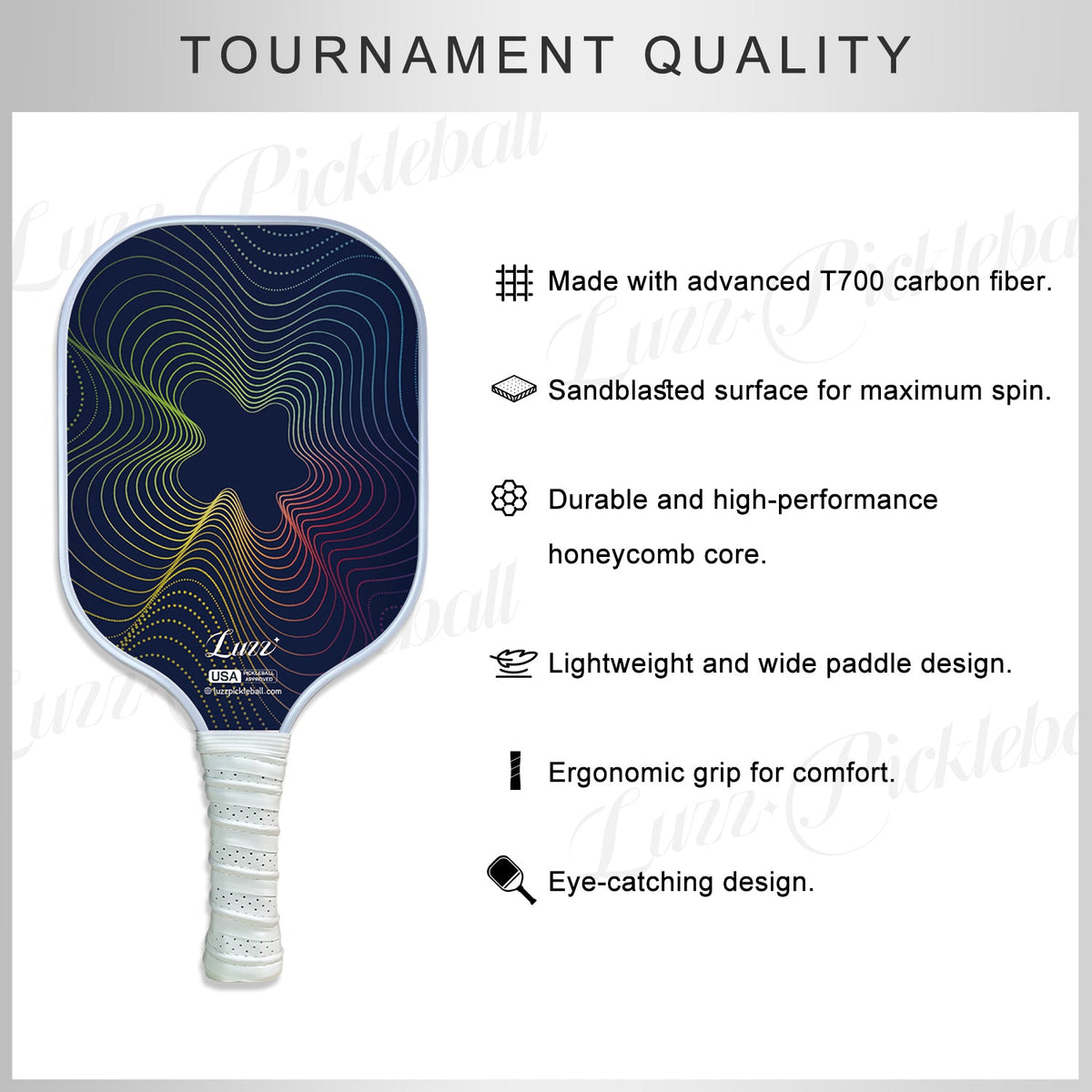 Luzz WaveStrike Original Paddle - Luzzpickleball
