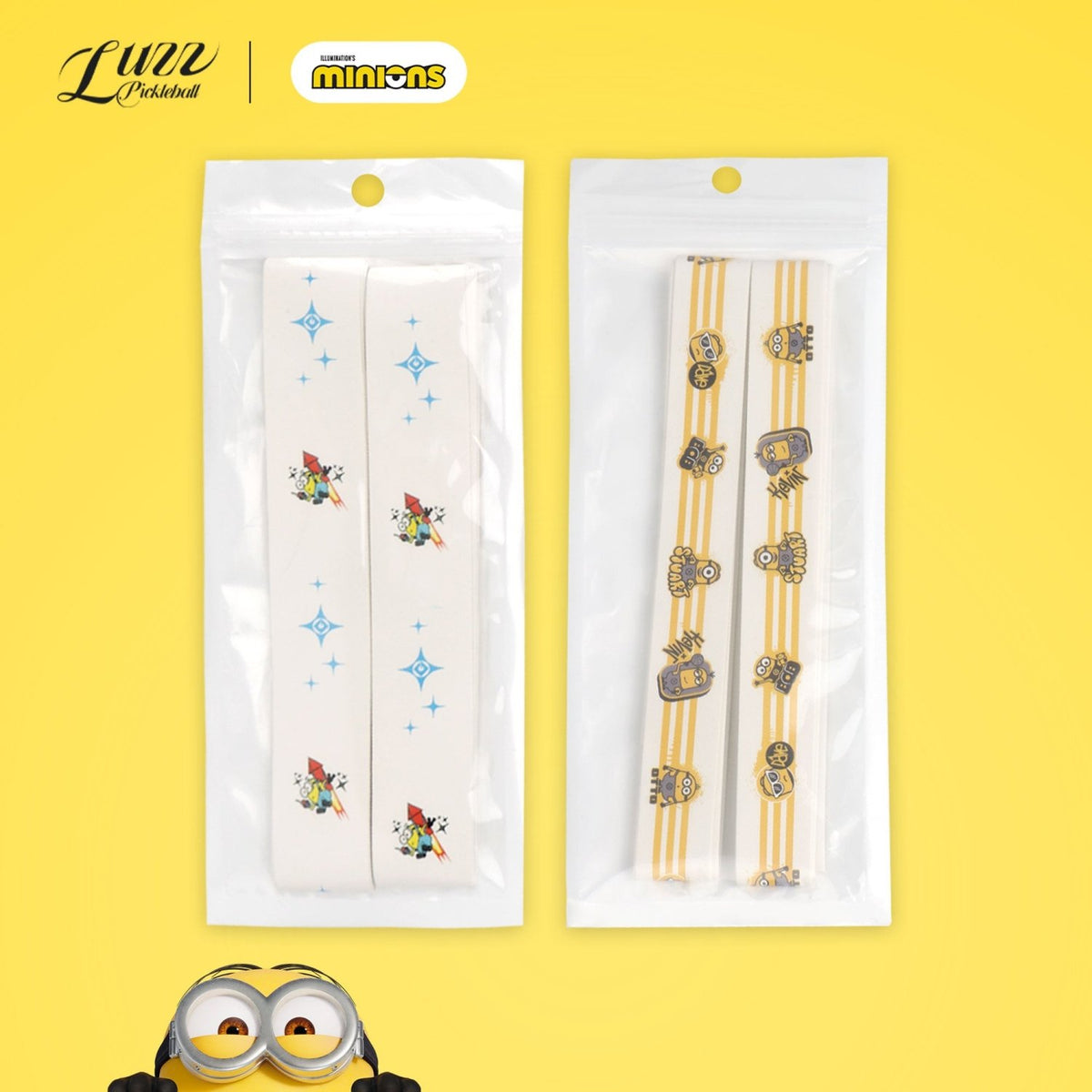 Luzz x Minions Paddle Edge Protection Tape -Star Guard (2 Pack)-Luzzpickleball