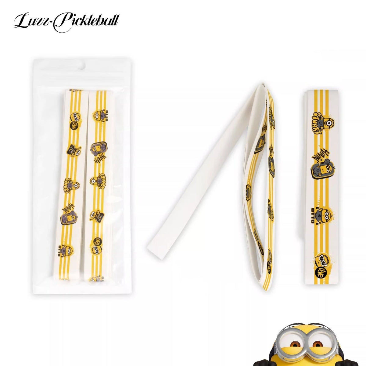 Luzz x Minions Paddle Edge Protection Tape -Yellow(2 Pack)-Luzzpickleball