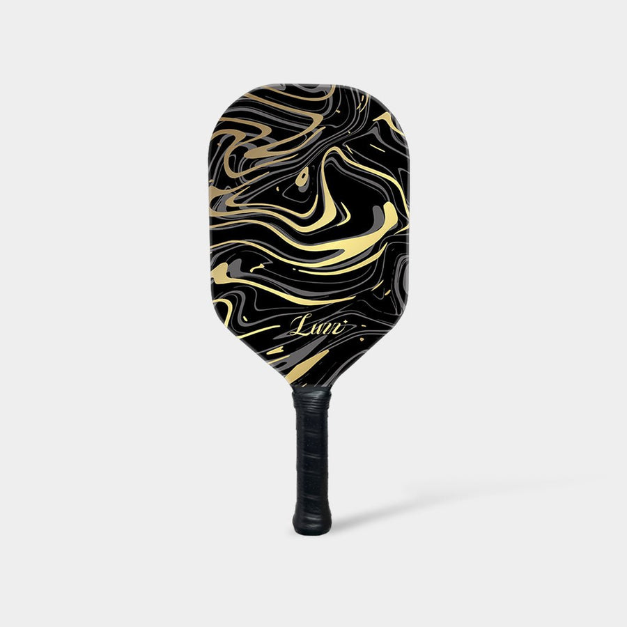 Luzzpickleball GoldenVeil Paddle - Lightweight, Frameless, T700 RAW Carbon Fiber, Ergonomic Grip- Limited Collection -Classic-Luzzpickleball