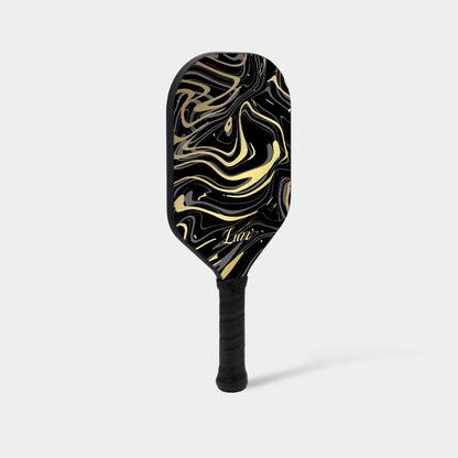 Luzzpickleball GoldenVeil Paddle - Lightweight, Frameless, T700 RAW Carbon Fiber, Ergonomic Grip- Limited Collection -Classic-Luzzpickleball