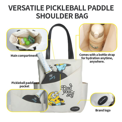 Luzzpickleball Minions Versatile Pickleball Paddle Shoulder Bag - Luzzpickleball