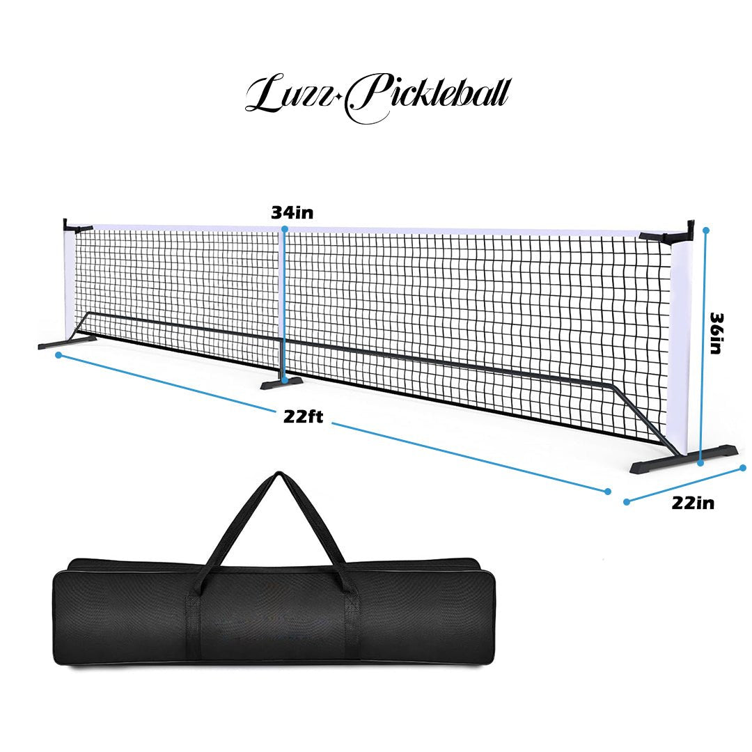 Luzzpickleball Sports Pickleball Nets - Portable Outdoor Pickleball Net Systems-with Travel Bag - Luzzpickleball