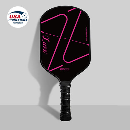 Luzzpickleball ZZ Attack  Paddle(16mm)CFS Raw Carbon Fiber T700 Surface|Thermoformed