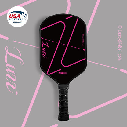 Luzzpickleball ZZ Attack  Paddle(16mm)CFS Raw Carbon Fiber T700 Surface|Thermoformed