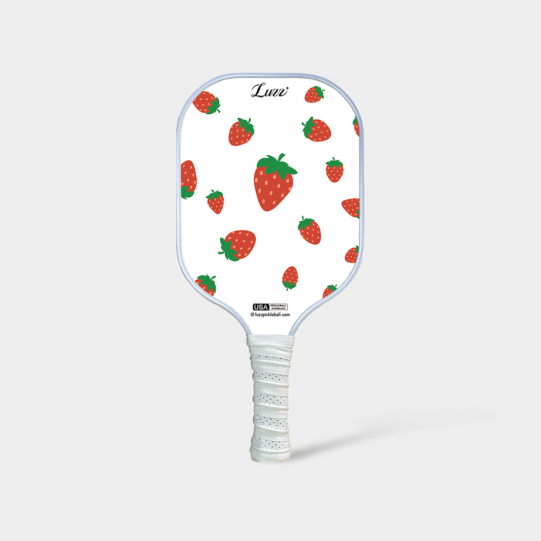 Luzzpickleball Strawberries Original Paddle (16mm) T700 Carbon Fiber